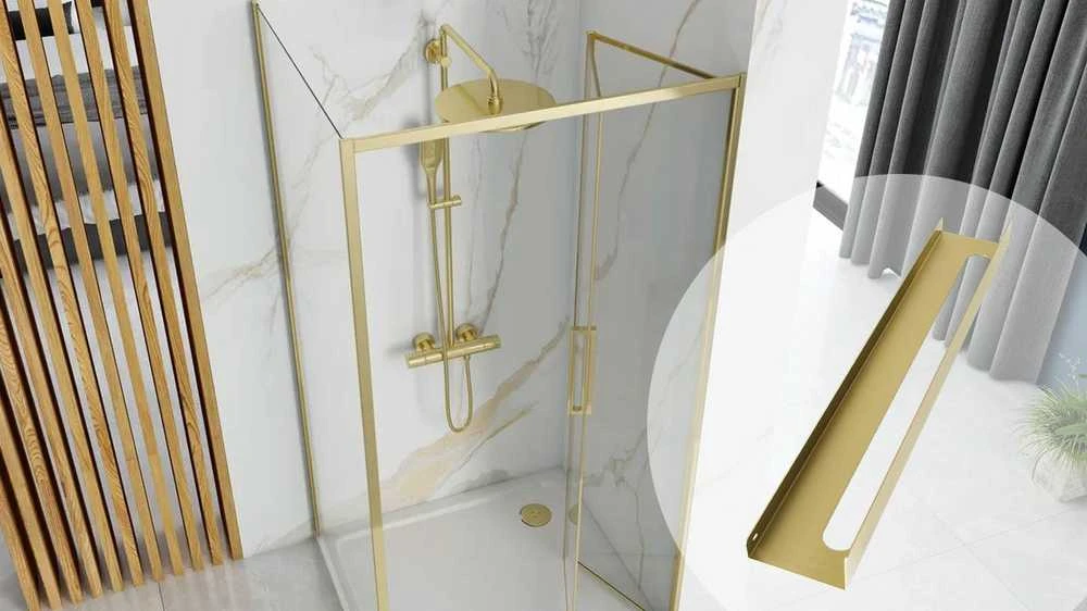 Vonios kambario lentynėlė Rea SF02, 60 cm, Gold brushed
