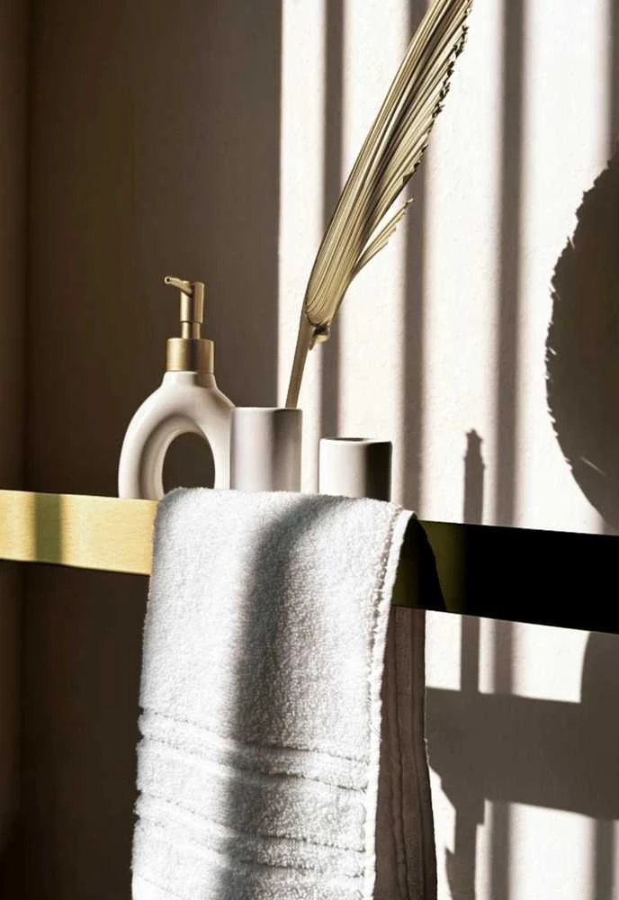 Vonios kambario lentynėlė Rea SF02, 60 cm, Gold brushed