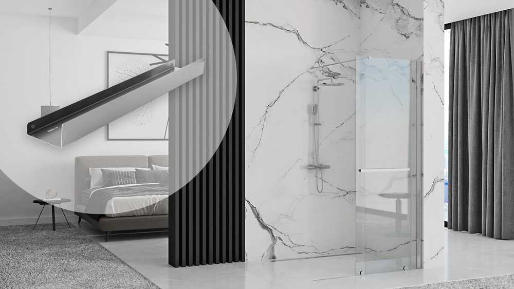 Vonios kambario lentynėlė Rea SF04, 60 cm, Brushed Steel
