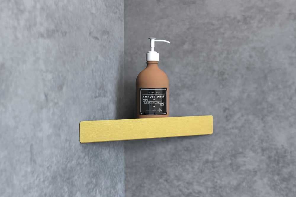 Vonios kambario lentynėlė Rea SF07, Brushed Gold
