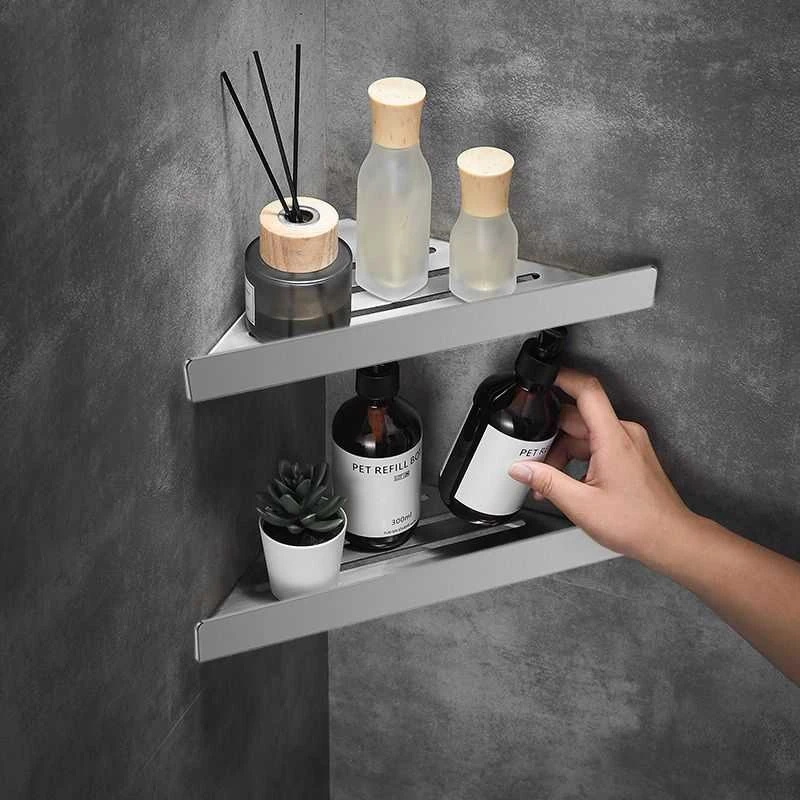 Vonios kambario lentynėlė Rea SF07, Brushed Steel