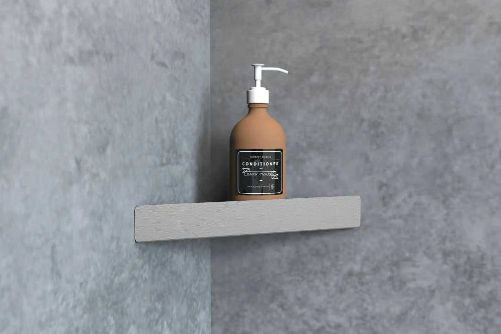 Vonios kambario lentynėlė Rea SF07, Brushed Steel