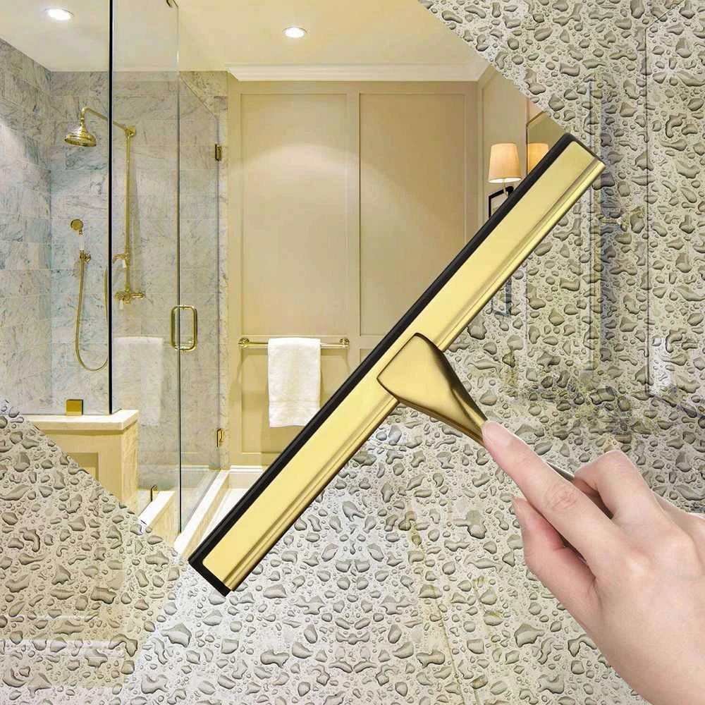 Vonios kambario stiklo valytuvas REA, Brushed Gold