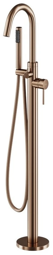 Vonios maišytuvas su dušeliu Besco Veo II, Brushed Copper
