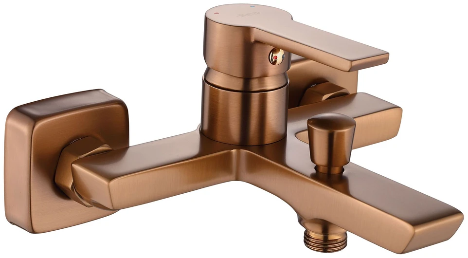 Vonios maišytuvas su dušo komplektu REA Argus, Brushed Copper