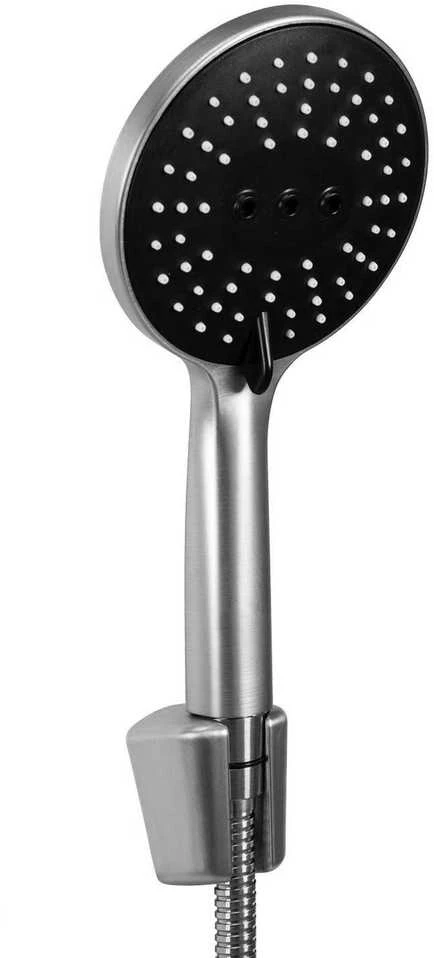 Vonios maišytuvas su dušo komplektu REA Clif, Brushed Nickel Inox
