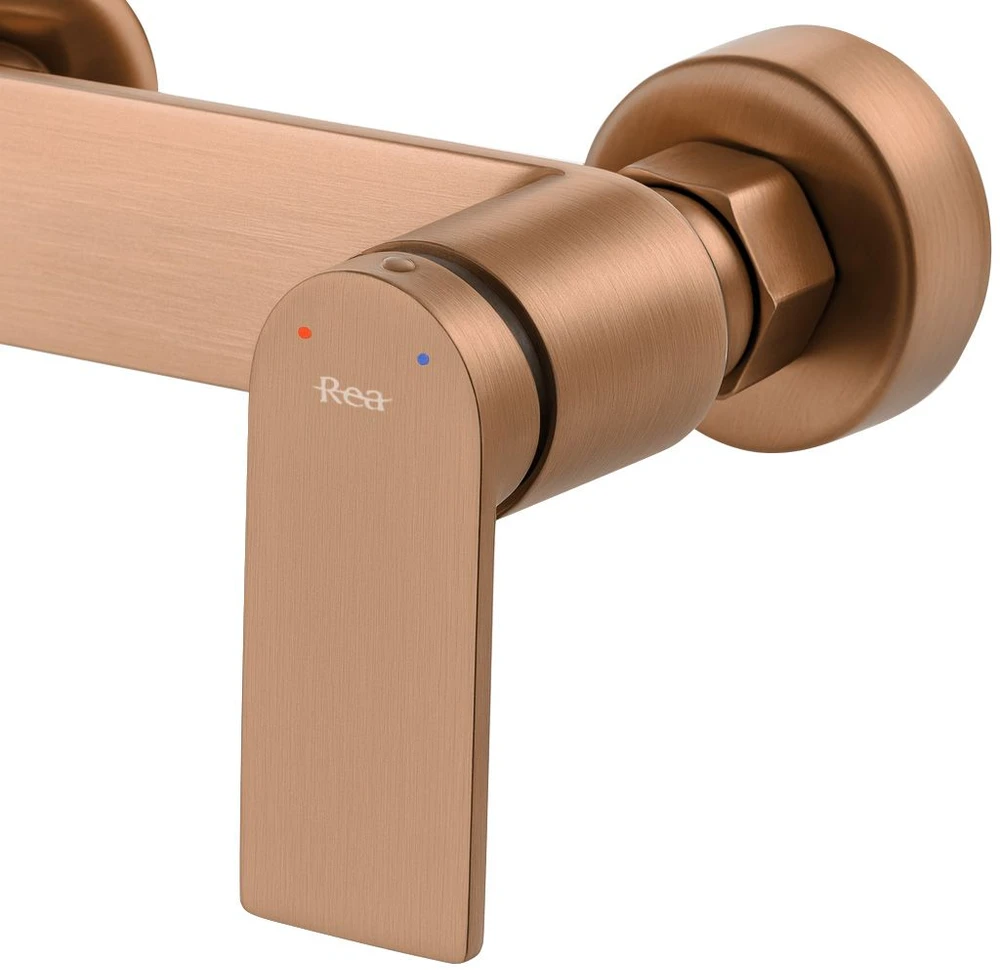 Vonios maišytuvas su dušo komplektu REA Storm, Brushed Copper