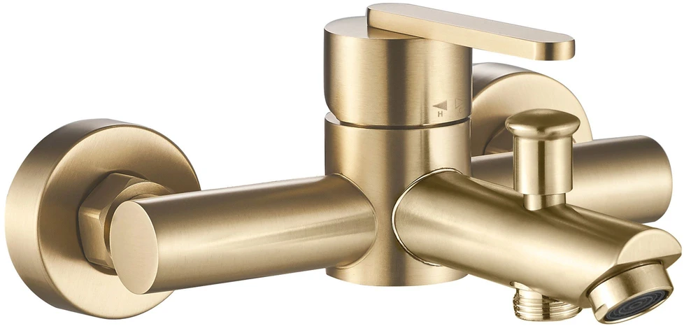 Vonios maišytuvas su dušo komplektu REA Ontario, Brushed Gold