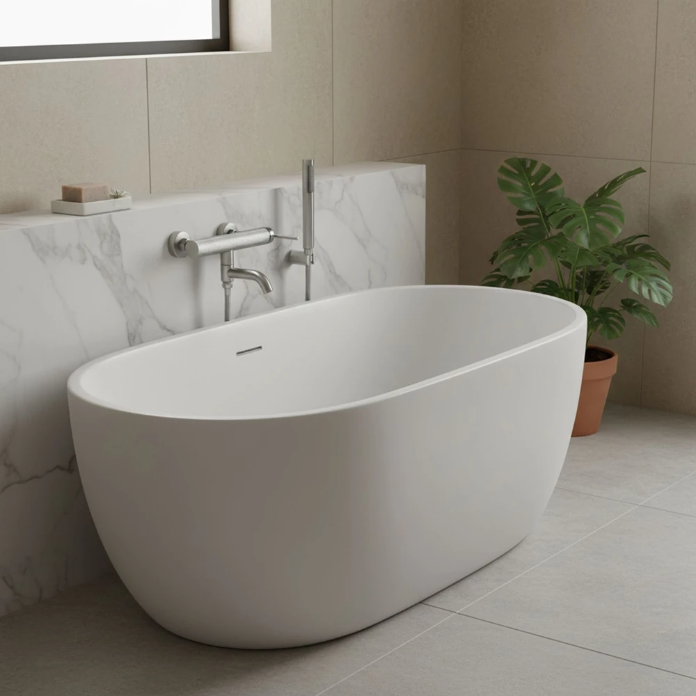 Vonios maišytuvas su dušo komplektu REA Argon, Brushed Nickel