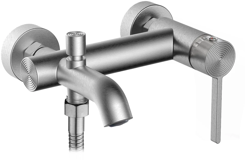Vonios maišytuvas su dušo komplektu REA Foster, Brushed Nickel