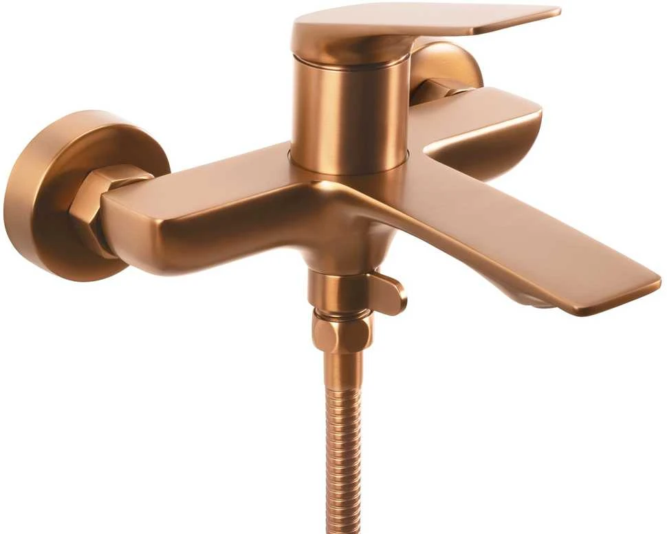 Vonios maišytuvas su dušo komplektu REA Avalon, Brushed Copper
