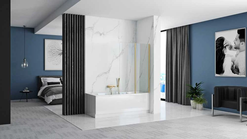 Vonios sienelė Rea Agat-2, 80 cm, Brushed Gold