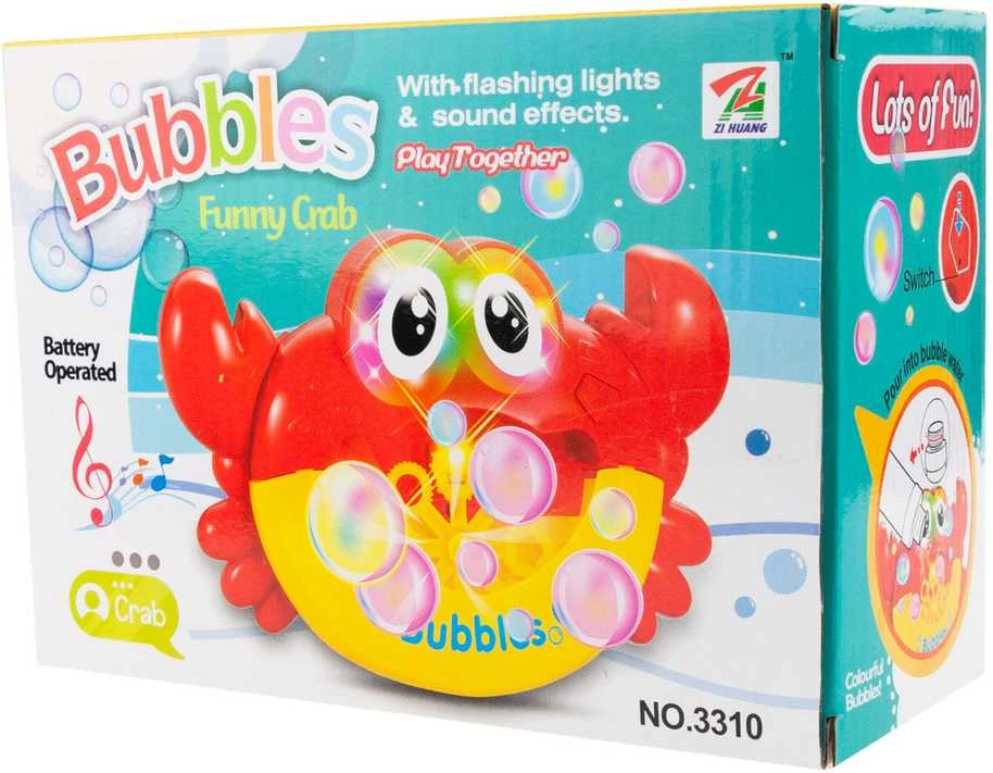 Vonios žaislas - burbulus gaminantis krabas