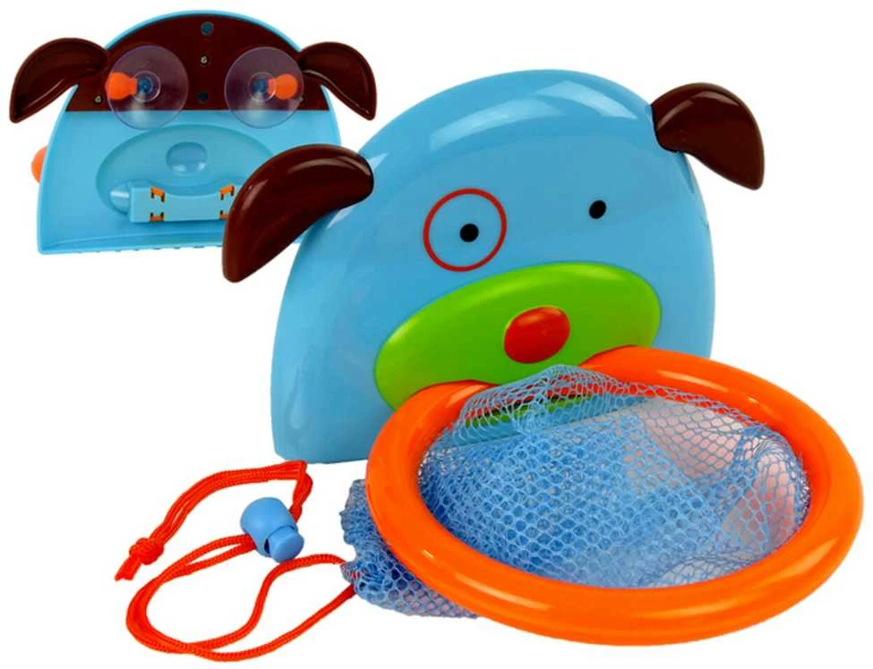 Vonios žaislų rinkinys Mini Krepšinis - Šuo