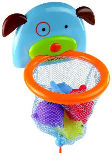 Vonios žaislų rinkinys Mini Krepšinis - Šuo