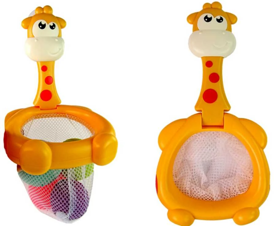 Vonios žaislų rinkinys Mini Krepšinis - Žirafa