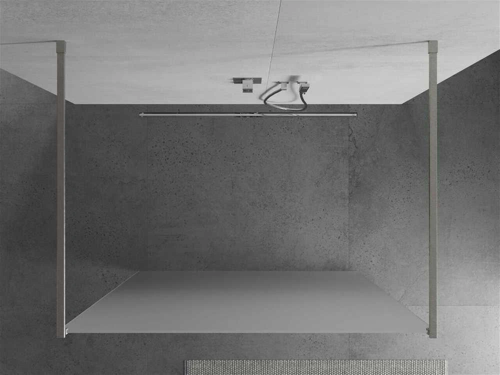 Walk-in dušo sienelė Mexen Kioto, Brushed nickel, matinis, 100 x 200 cm