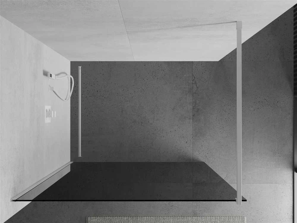 Walk-in dušo sienelė Mexen Kioto, grafitas, Baltas, 70 x 200 cm