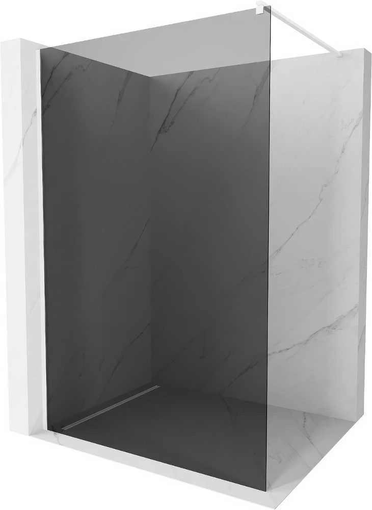 Walk-in dušo sienelė Mexen Kioto, grafitas, Baltas, 100 x 200 cm