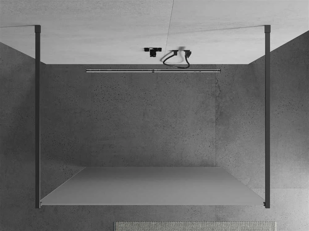 Walk-in dušo sienelė Mexen Kioto, Gun metal, matinis stiklas, 100 x 200 cm