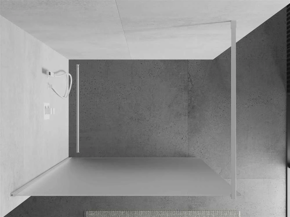 Walk-in dušo sienelė Mexen Kioto, matinė, Baltas, 70 x 200 cm