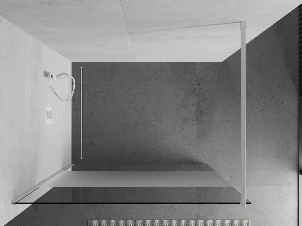 Walk-in dušo sienelė Mexen Kioto, pusiau matinė, Baltas, 70 x 200 cm