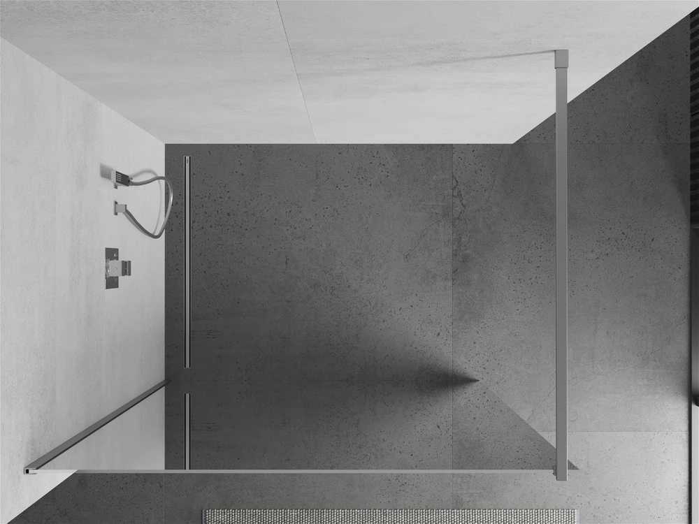 Walk-in dušo sienelė Mexen Kioto, veidrodinė, Chrome, 80 x 200 cm