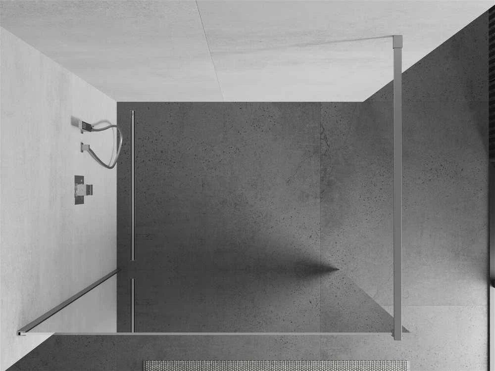 Walk-in dušo sienelė Mexen Kioto, veidrodinė, Chrome, 120 x 200 cm