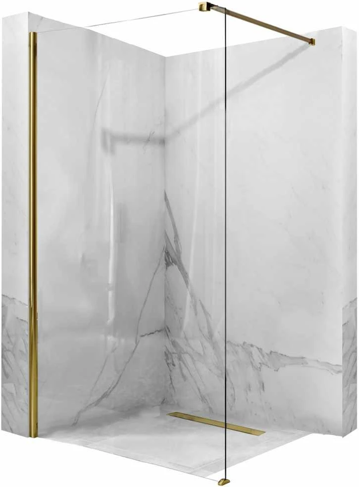 Walk-in dušo sienelė Rea Aero, Gold, 110 cm