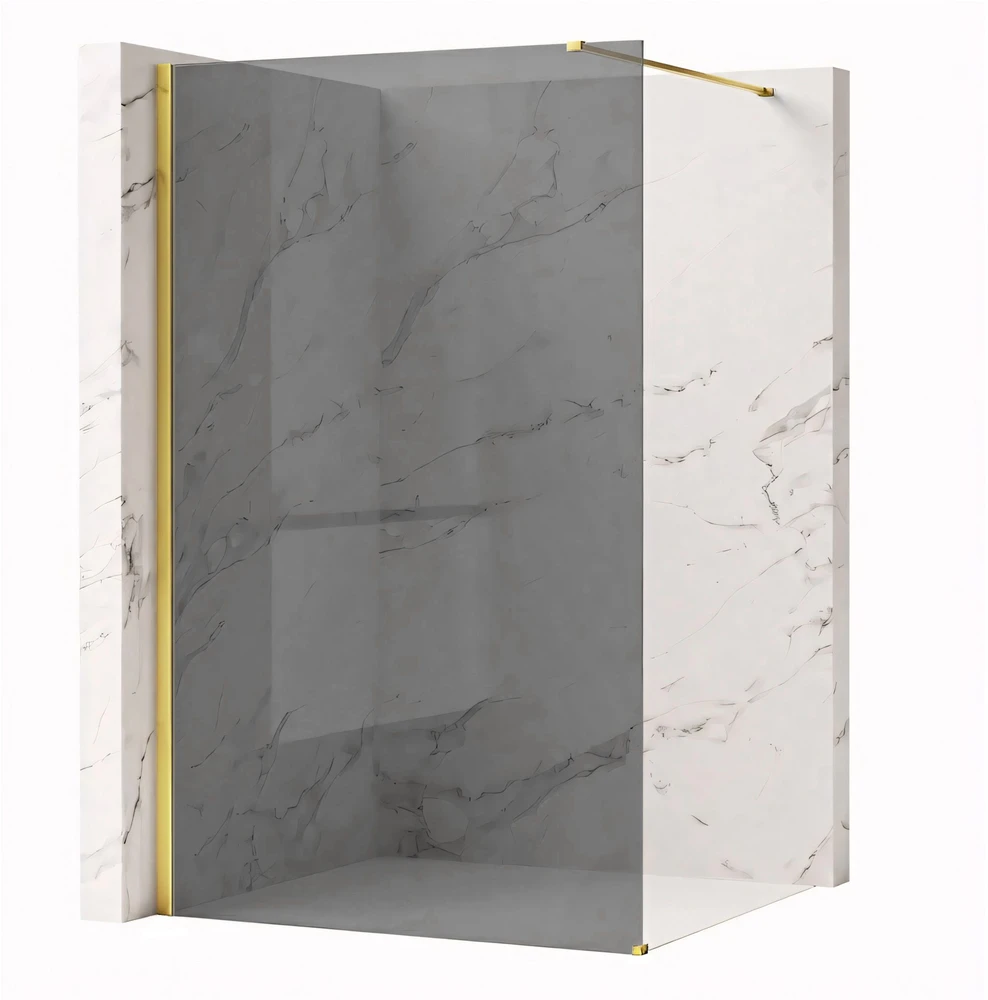 Walk-In dušo sienelė Rea Flexi, Pilkas / Gold, 120 cm