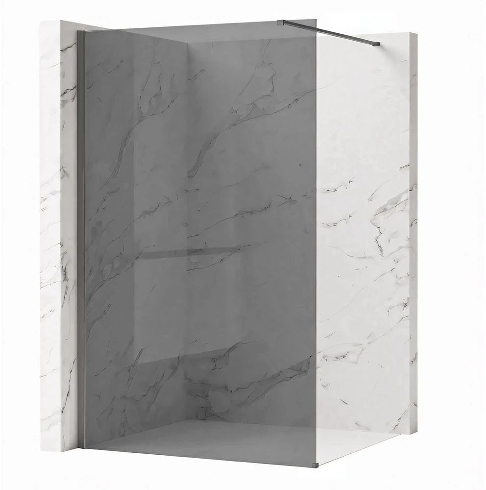 Walk-In dušo sienelė Rea Flexi, Pilkas / Titanium, 110 cm