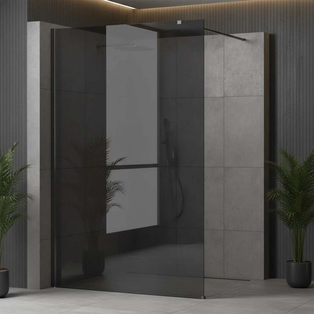 Walk-In dušo sienelė Rea Flexi, Pilkas / Titanium, 100 cm