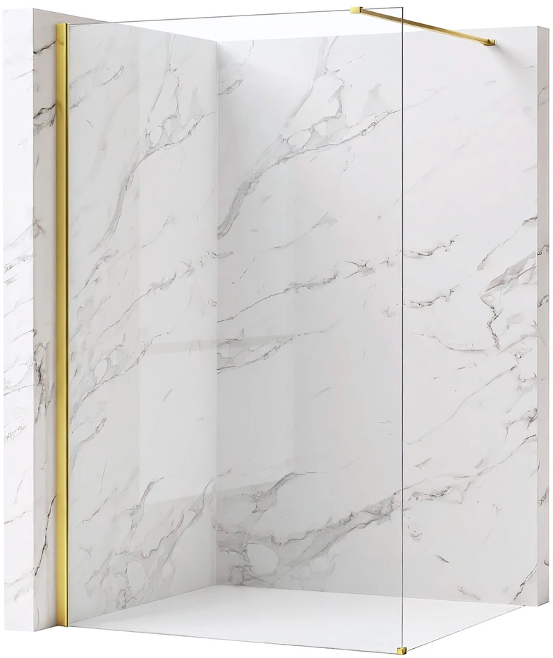 Walk-In dušo sienelė Rea Flexi, Transparent / Gold, 100 cm