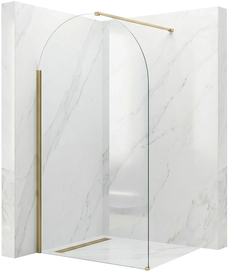 Walk-In dušo sienelė Rea Heaven, Brushed Gold, 120 cm