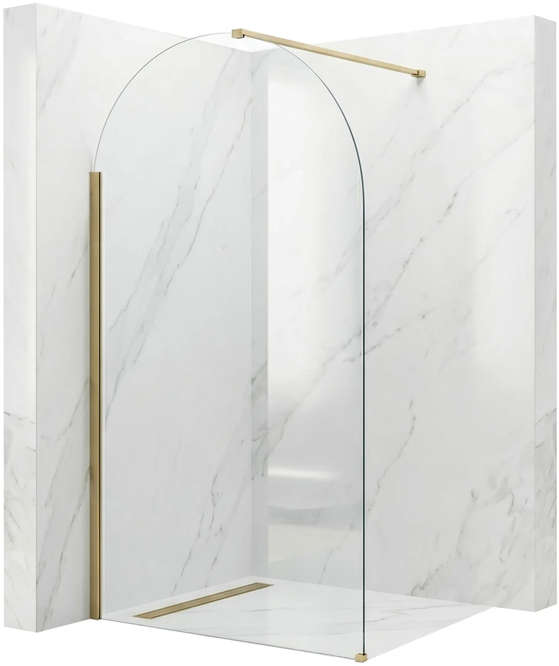 Walk-In dušo sienelė Rea Heaven, Brushed Gold, 110 cm