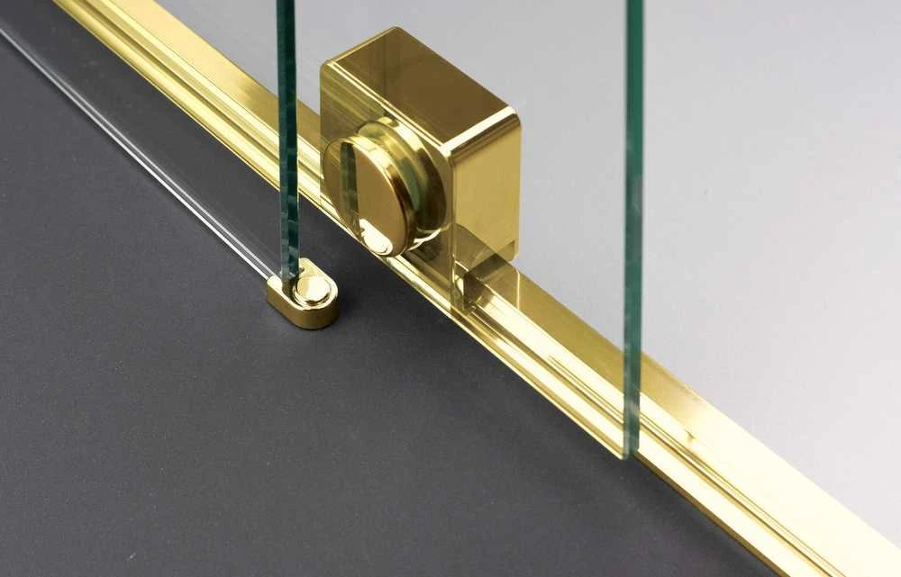 Walk-in stumdoma dušo sienelė Deante Prizma, Gold, 140x195 cm
