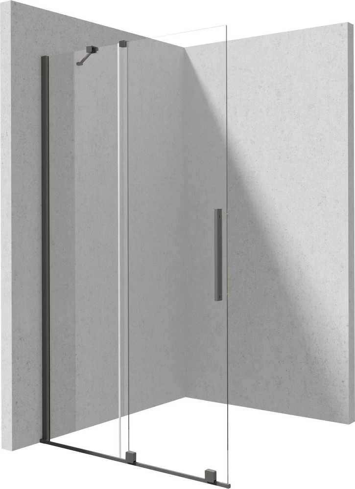 Walk-in stumdoma dušo sienelė Deante Prizma, Titanium, 90x195 cm