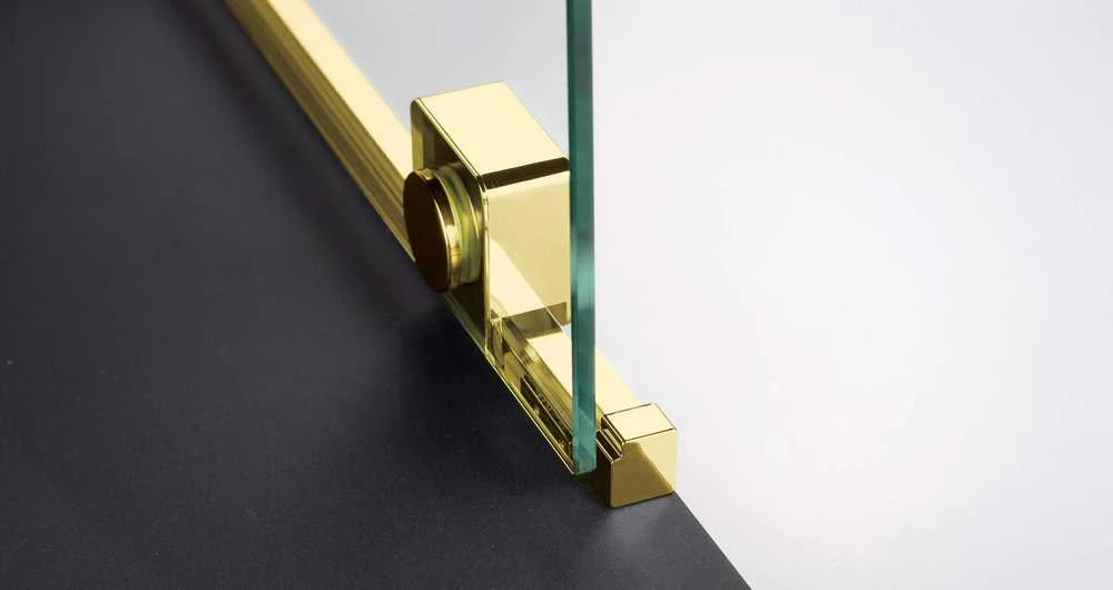 Walk-in stumdoma dušo sienelė Deante Prizma, Gold, 140x195 cm