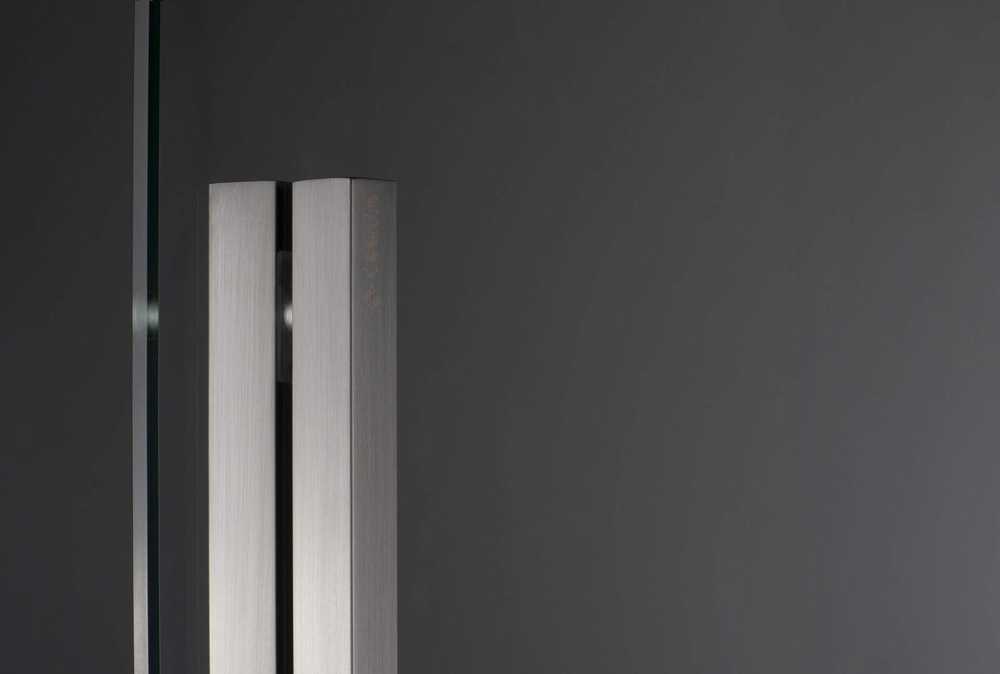 Walk-in stumdoma dušo sienelė Deante Prizma, Titanium, 140x195 cm