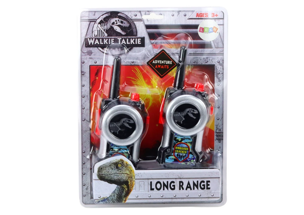 Walkie-Talkie racijų rinkinys su dinozaurų motyvais, 30-80m