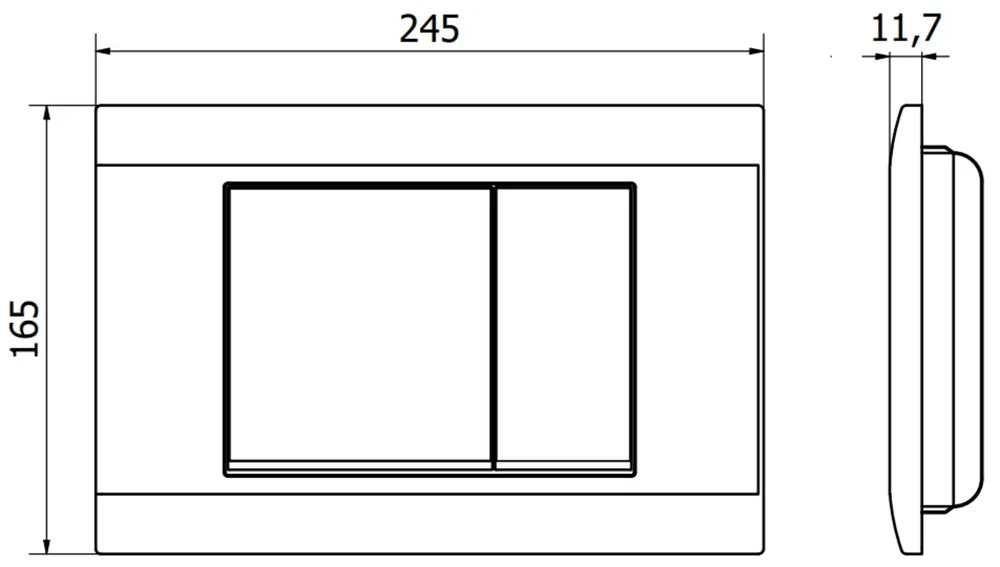 WC Komplektas Mexen 5in1 Fenix Slim su klozetu Lena Rimless Slim Duroplast+, Juodas