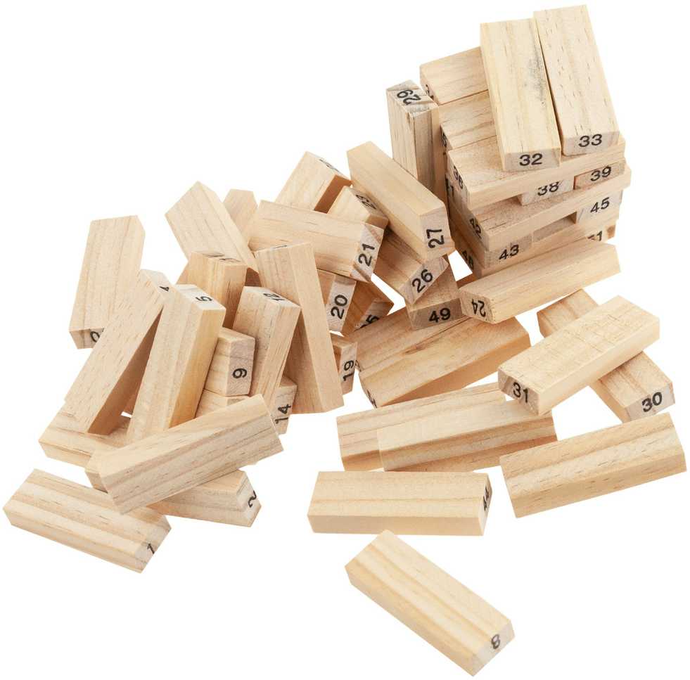 Žaidimas bokštas Jenga, medinis