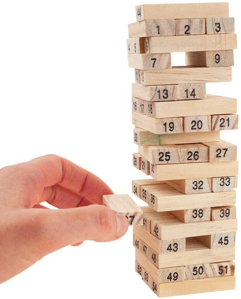 Žaidimas bokštas Jenga, medinis