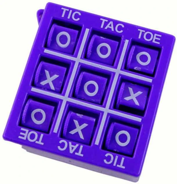 Žaidimas Tic-tac-toe, 4,5 cm, violetinis