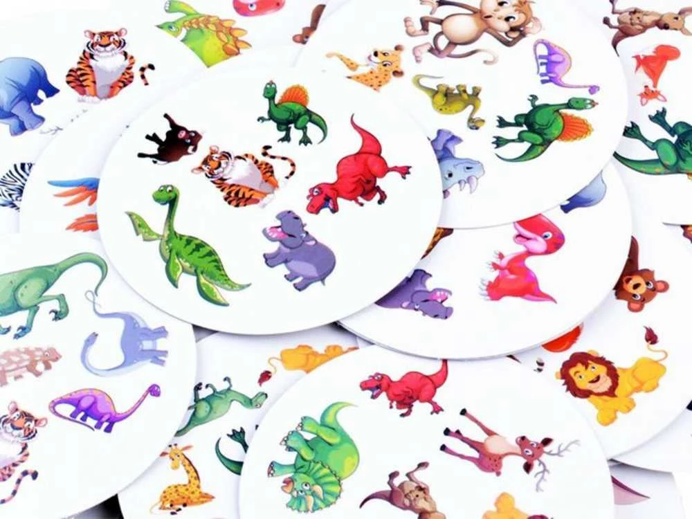 Žaidimų kortelės su dinozaurais 9in1