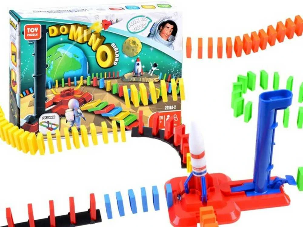 Žaislas Kosminė domino raketa