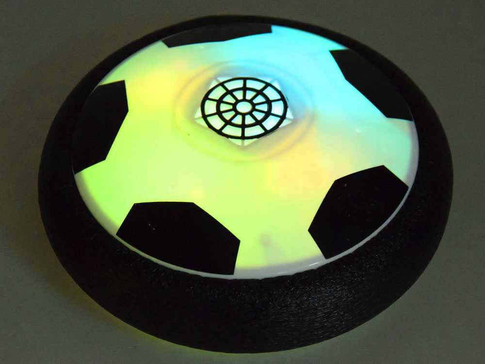 Žaislas Skriejantis futbolo kamuolys-diskas su LED