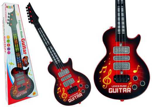 Žaislinė elektrinė gitara, raudona