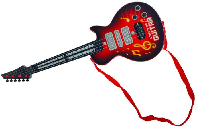 Žaislinė elektrinė gitara, raudona