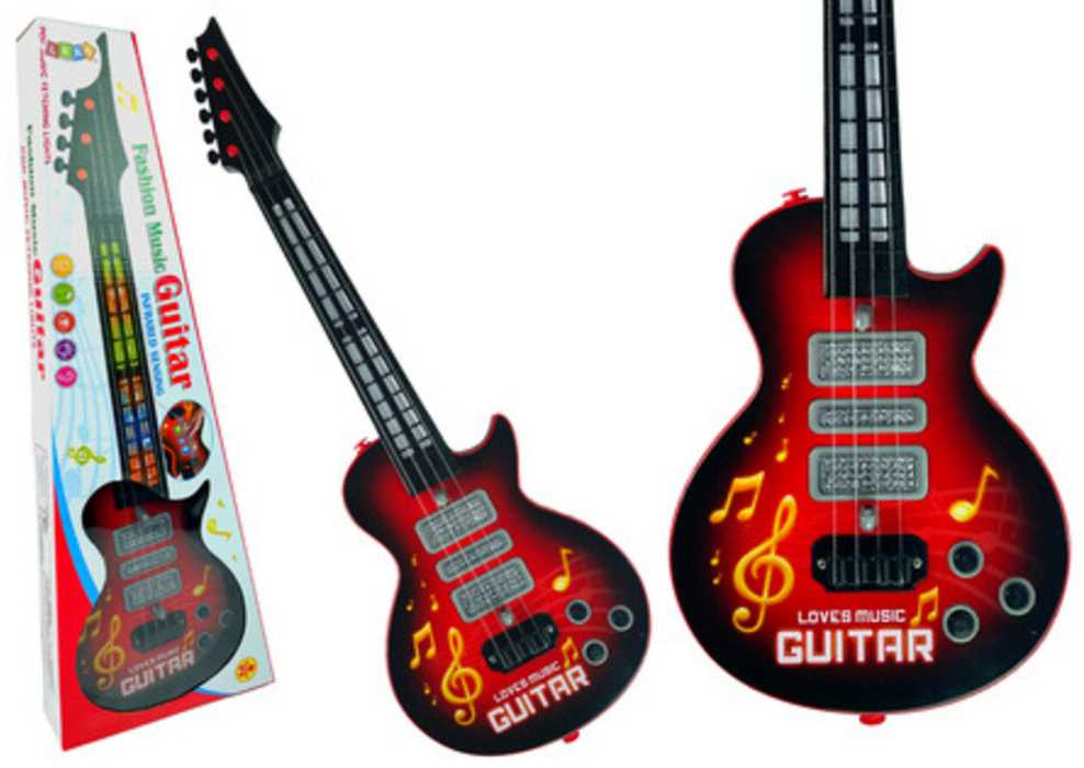 Žaislinė elektrinė gitara, raudona